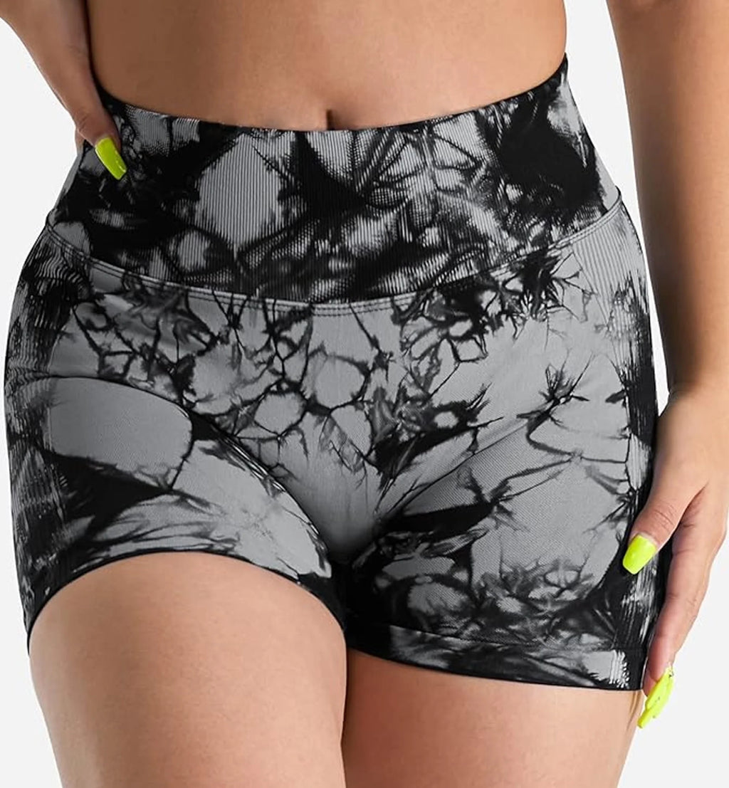 Women Gym Shorts Workout Biker Shorts Yoga Booty Shorts Scrunch Butt Lifting Seamless Shorts