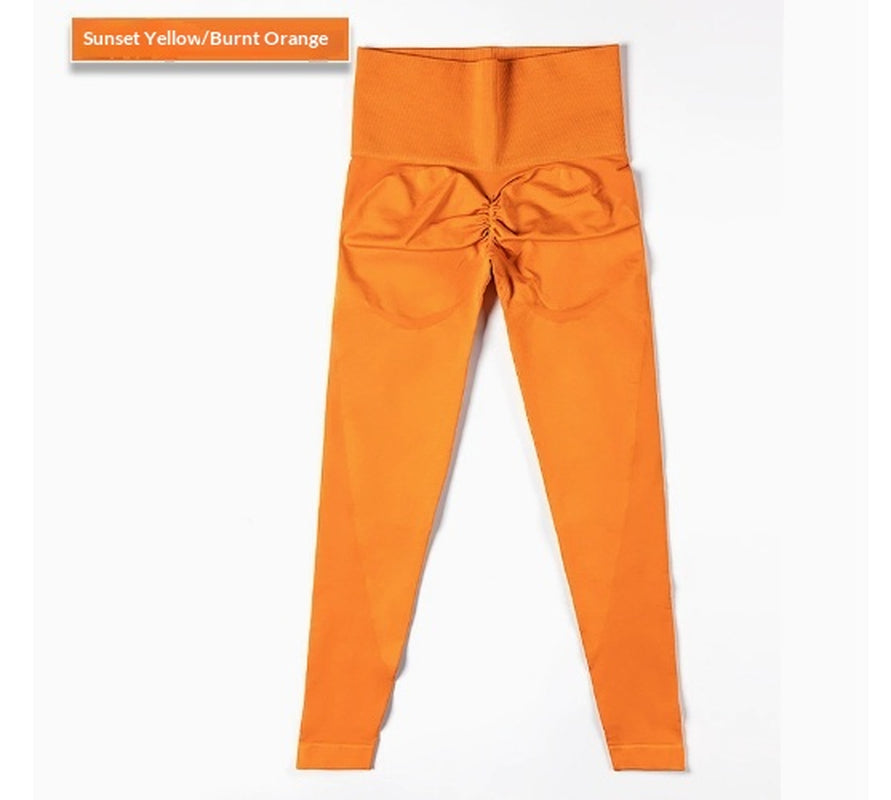 Female Skinny Hip Raise Seamless Workout Ankle Length Pants